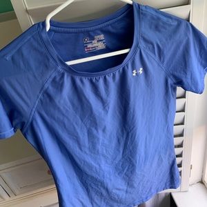 2 Blue UA Workout Tops